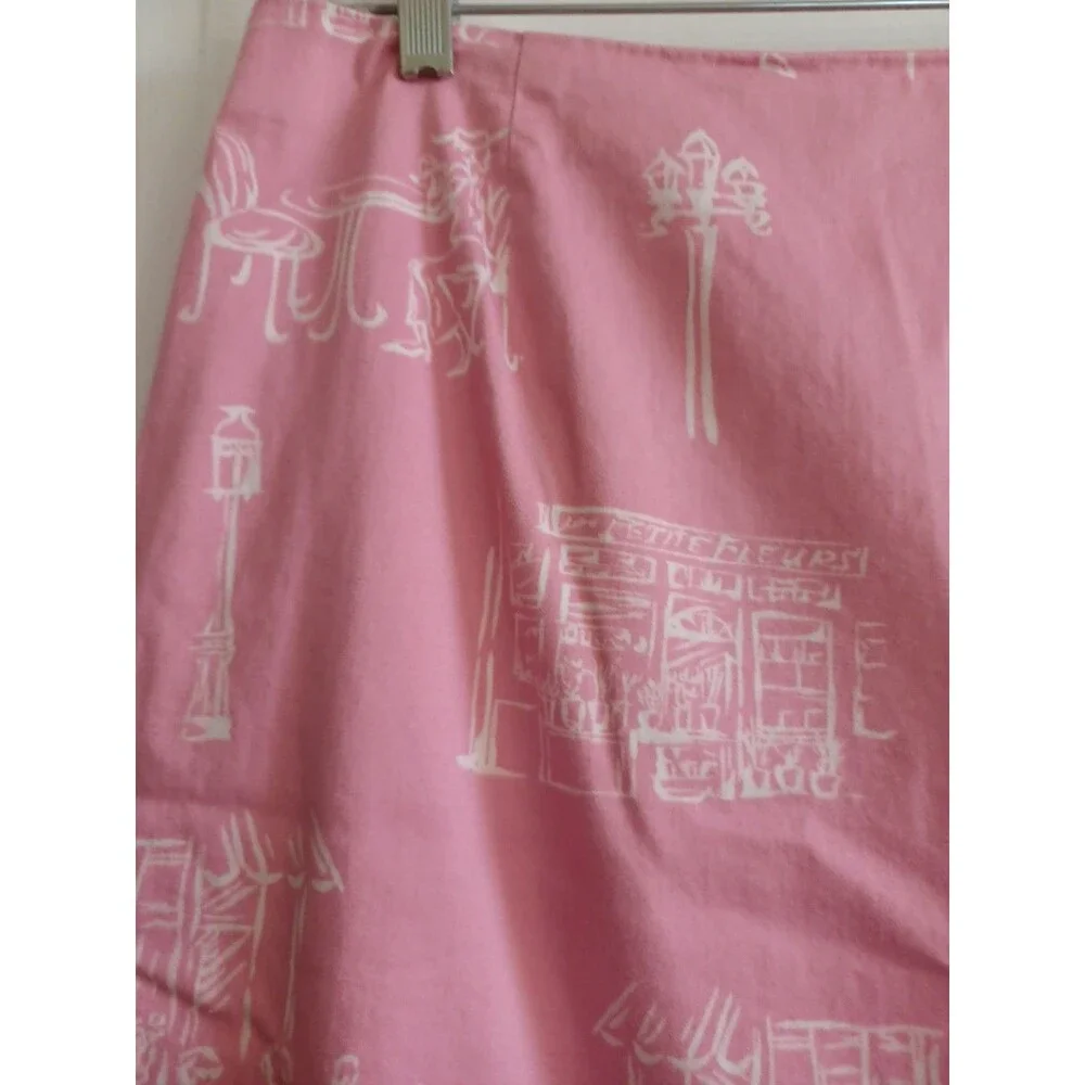 Talbots vintage Parisian cafe miniskirt 16Petite cotton stretch spring summer